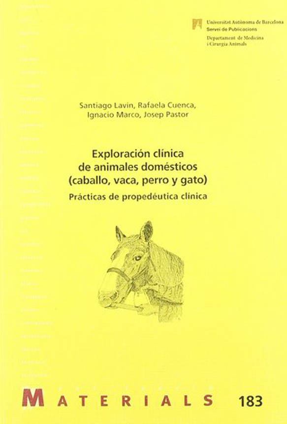 Exploración clínica de animales domésticos (caballo, vaca, perro y gato)